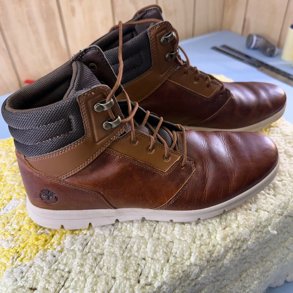 Timberland Killington Chukka Mens 11.5 Brown Leather Boots A10EE‎ SensorFlex